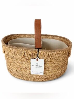 NWT Hearth & Hand Magnolia Woven Nursery Diaper Caddy